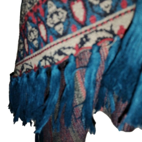 Flying Tomato Womens L Vest Boho Sleeveless Cardigan Floral Fringe Paisley Print - Picture 5 of 7